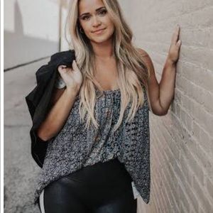 FREE PEOPLE Mess Around Printed Oversized Tunic